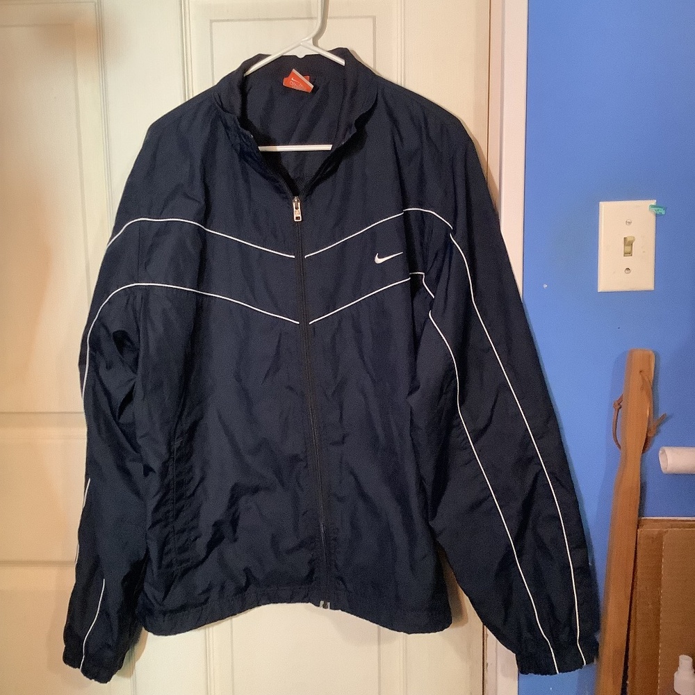 Men’s NIKE The Athletic Dept. Dark Blue Zippered Jacket Size XL